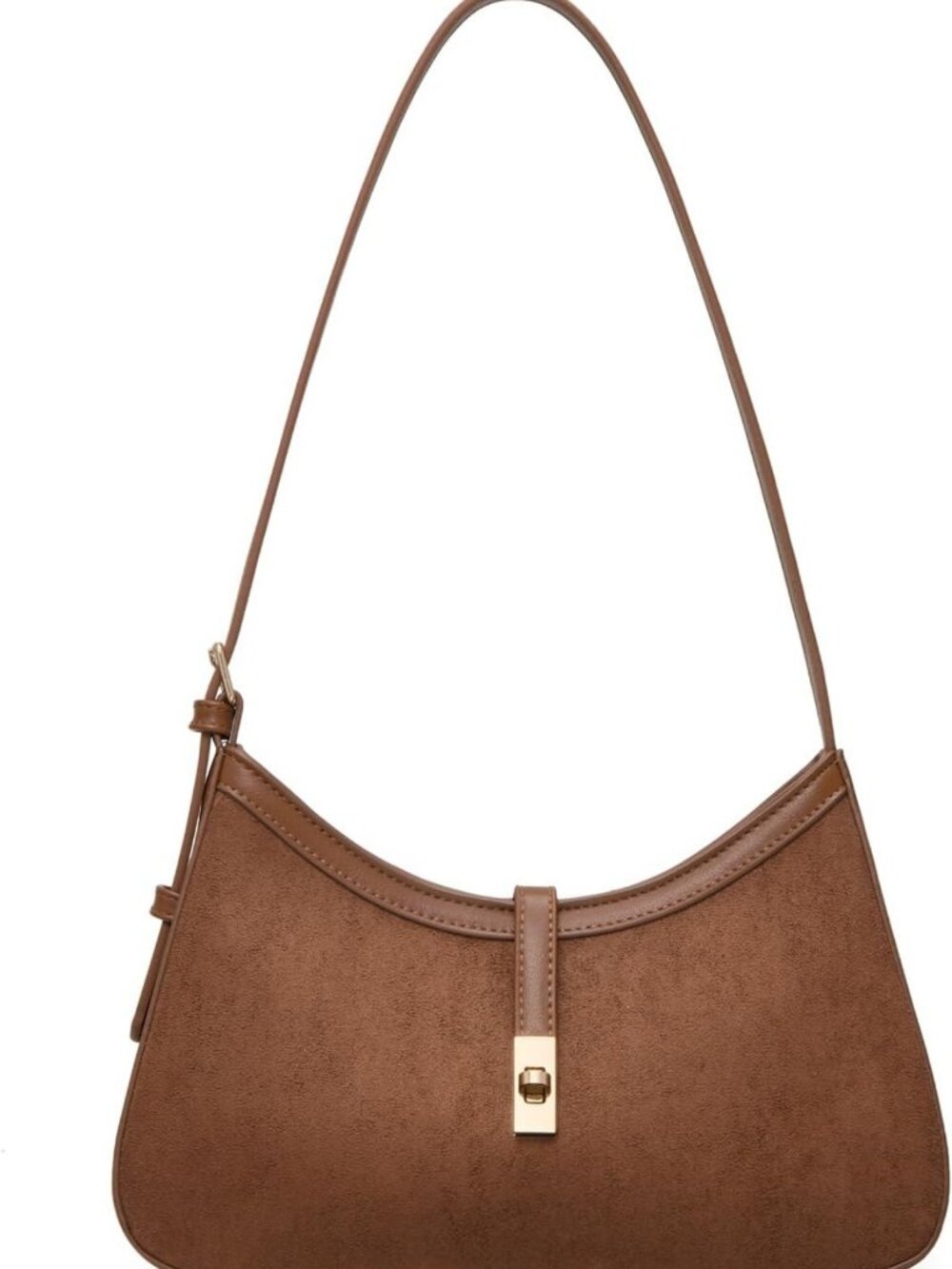 Chic Suede Shoulder Bag for Women | Small Vegan Leather Purse, Stylish